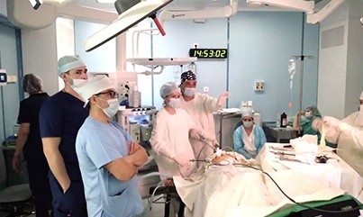 Впервые врачи Вологодской областной клинической больницы выполнили лапароскопическую герниопластику